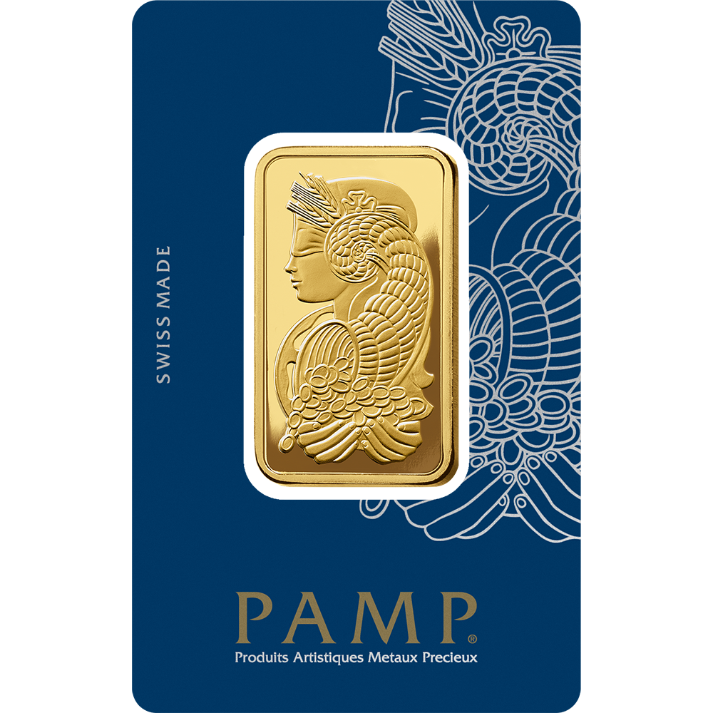 1 oz Gold Bar PAMP Fortuna