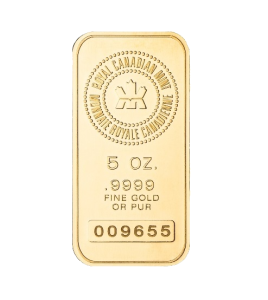 5 oz Gold Bar (Assorted Refiners) - Border Gold