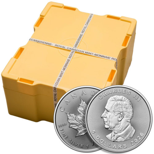 1 oz Canadian Silver Maple Leaf Monster Box (500 Coins, 2026)