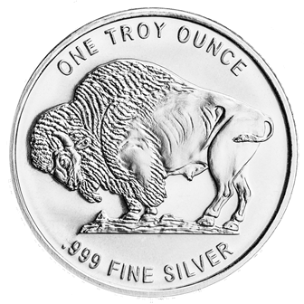 1 oz Silver Round Buffalo