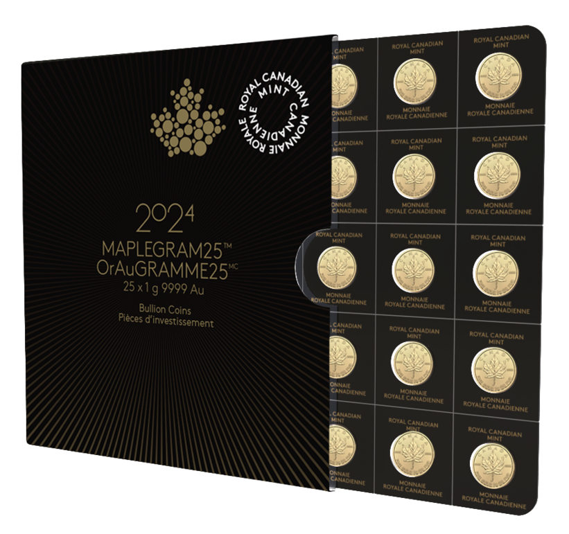 25 Gram Gold MapleGram Sheet (25 X 1 g)