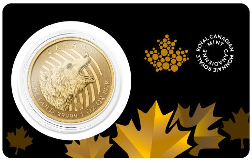 1 oz Gold Grizzly Coin