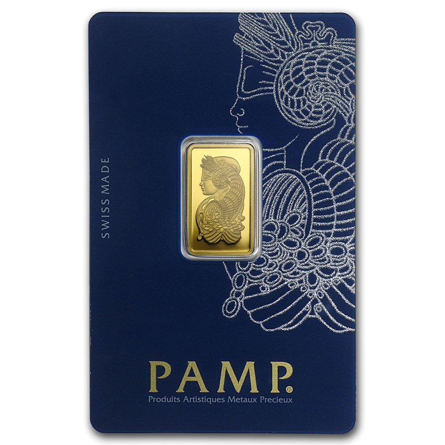 5 gram Gold Bar - Border Gold