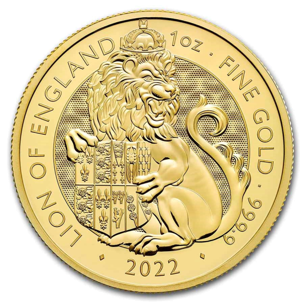 1/4 oz gold coin tudor beast lion