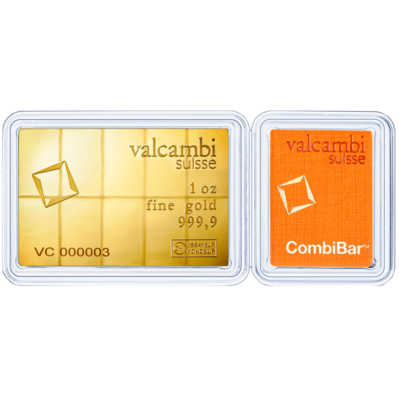 Valcambie CombiBar 1 oz Gold Bar