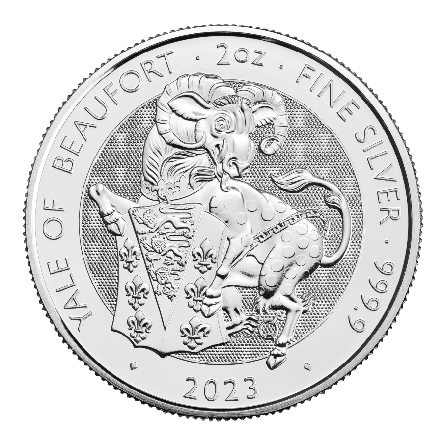 2023 Tudor Beasts Yale 2 oz Silver Coin