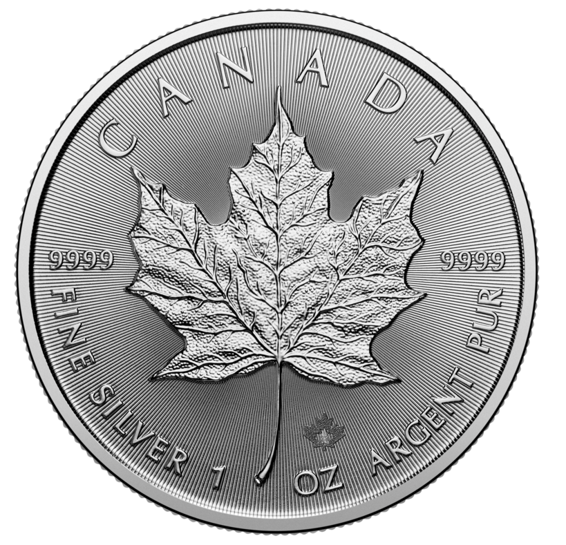 1 oz Canadian Maple Leaf Silver Coin 2026 reverse design with sugar maple leaf